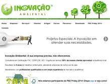 Tablet Screenshot of inovacaoambiental.com.br